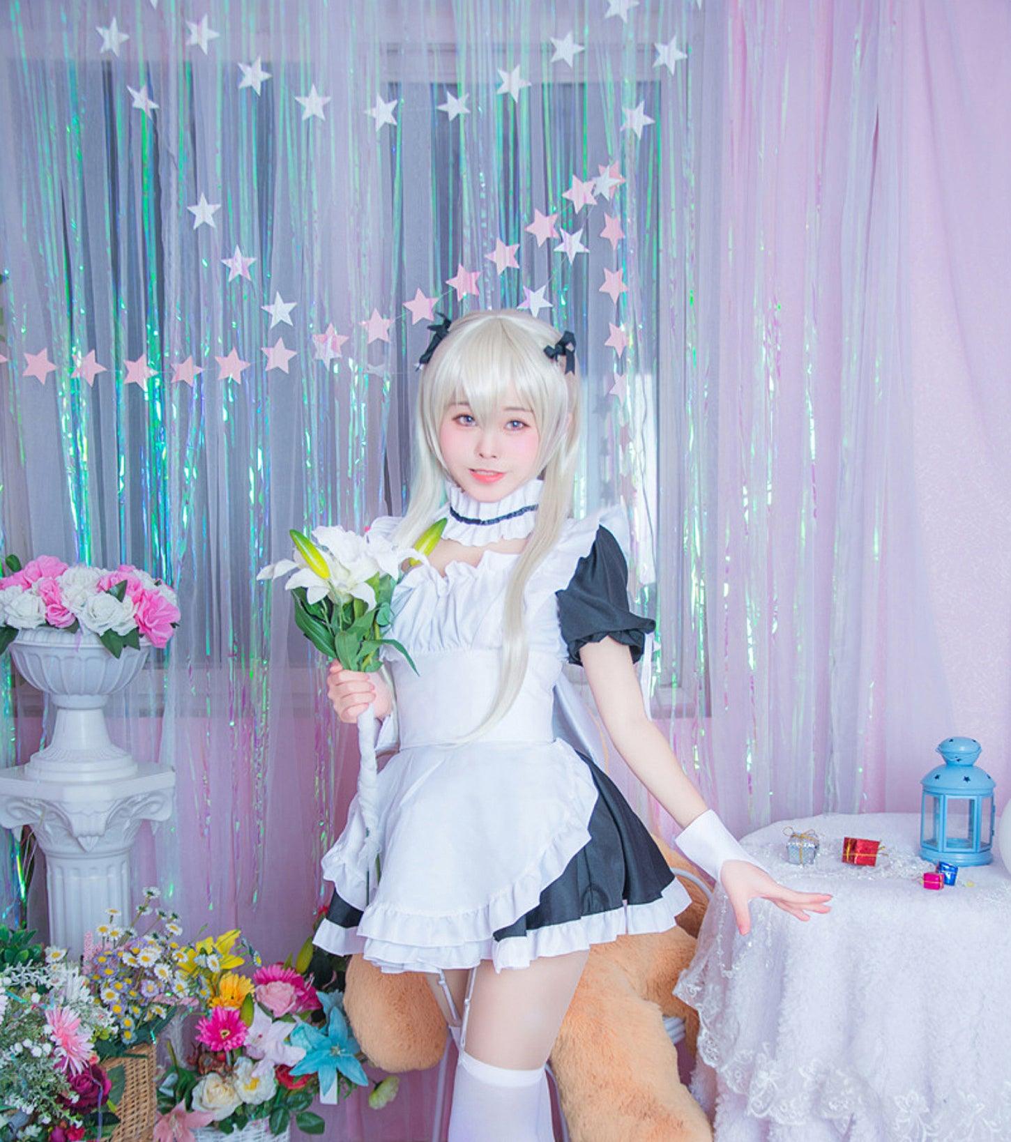 Yosuga No Sora Kasugano Sora Maid Outfit Fancy Cosplay Costume