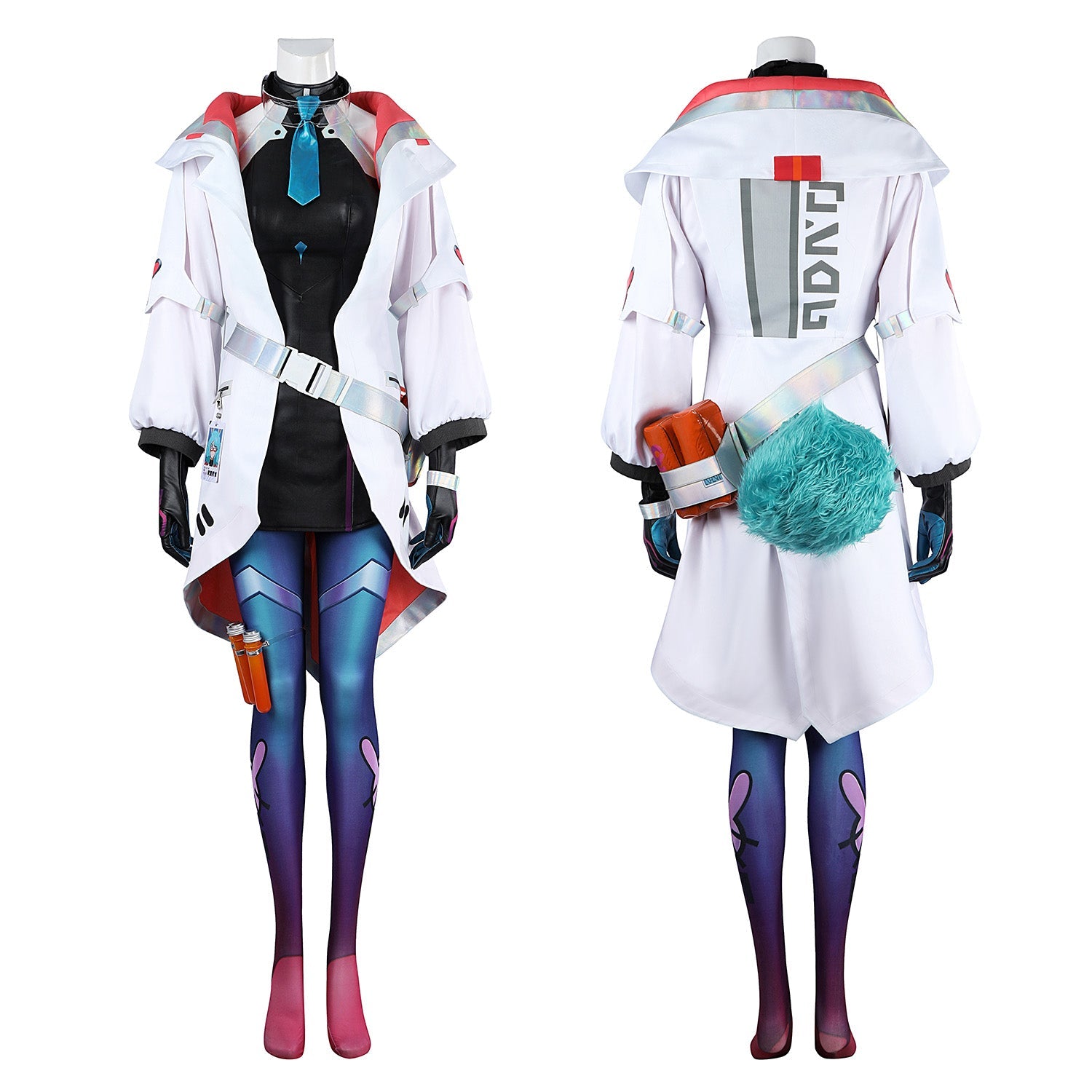 LOL Battle Bunny Aurora Full Set Outfit Female Cosplay Costumes