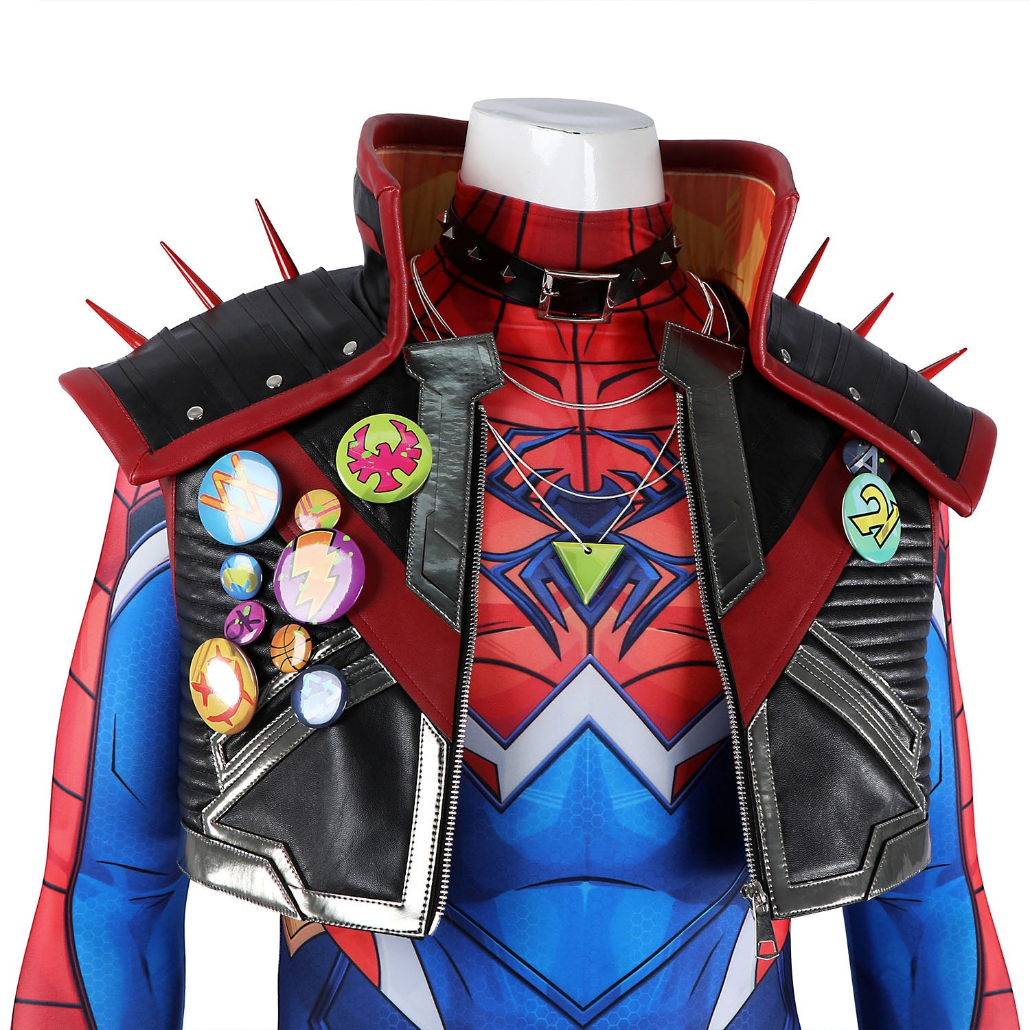 Marvel Rivals Spider punk 2099 Jumpsuit Full Set Cosplay Costumes