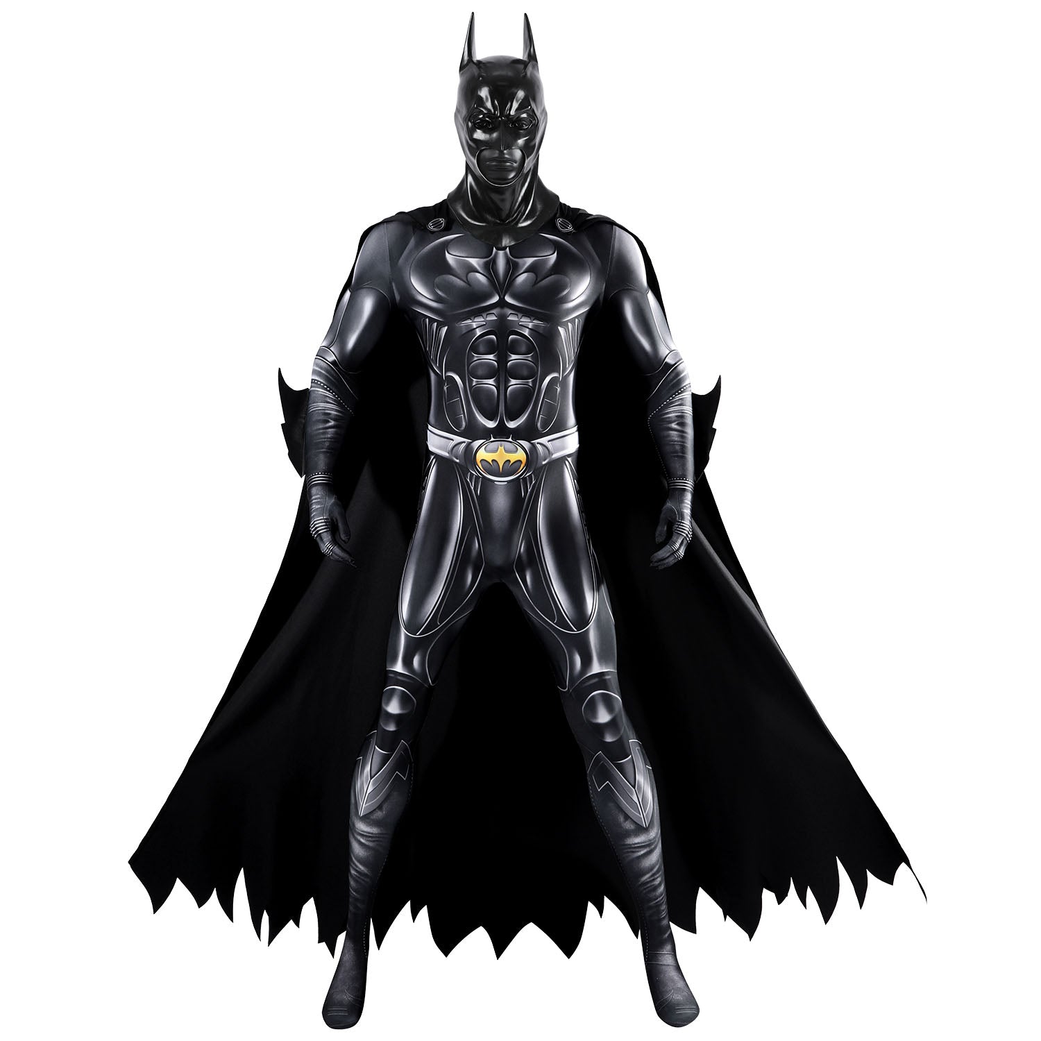Batman Forever Bruce Thomas Wayne Jumpsuit with Cloak Cosplay Costumes
