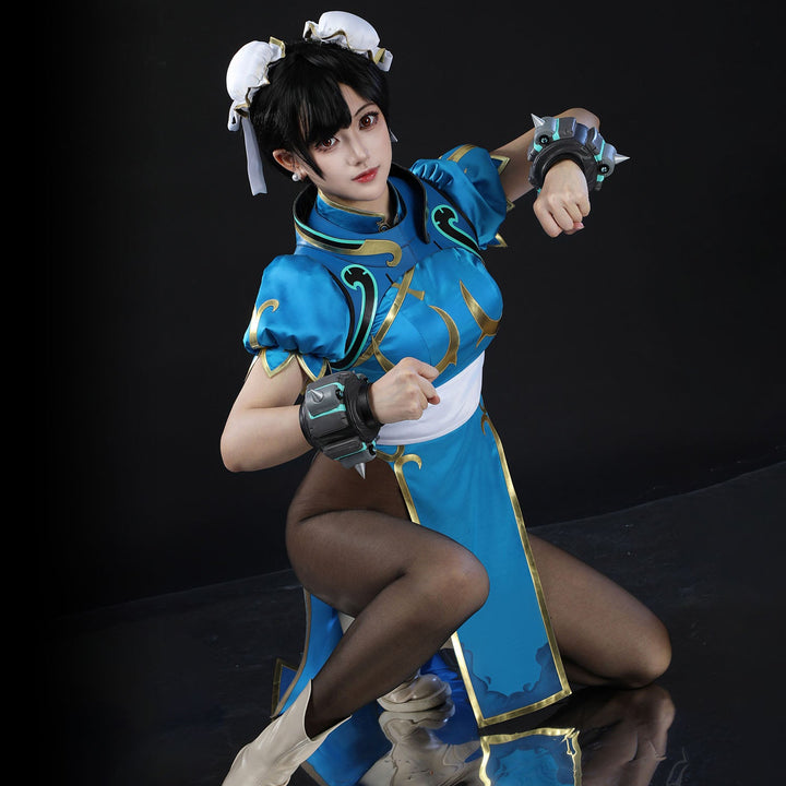 Overwatch 2 Juno X Street Fighter 6 Chun Li Cosplay Costumes