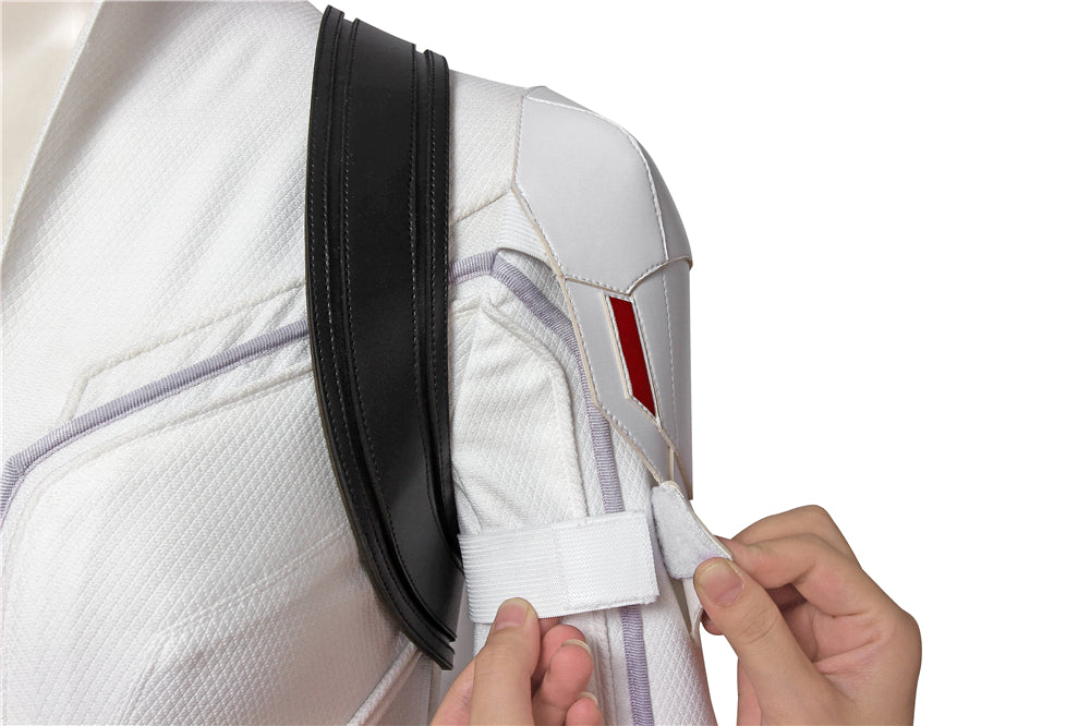 Black Widow Natasha Romanoff White Suit Female Cosplay Costumes