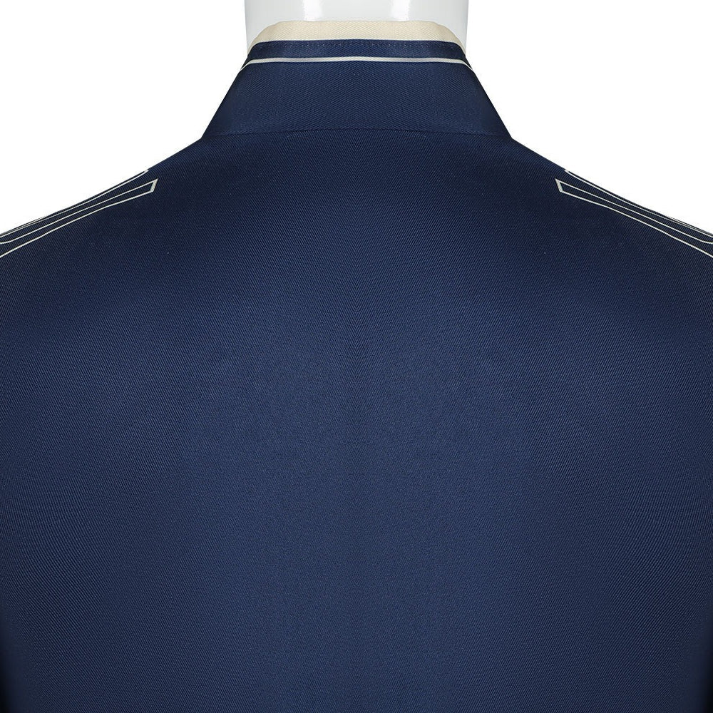 Wicked: For Good Prince Fiyero Navy Blue Suit Cosplay Costumes