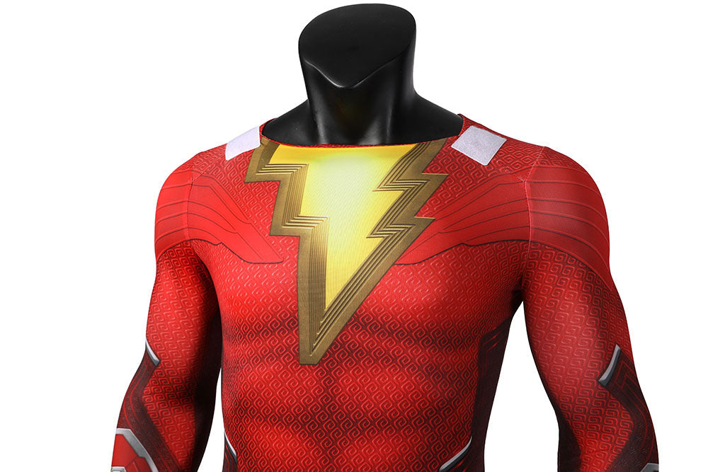 Shazam! Fury of the Gods Billy Batson Male Jumpsuit Cosplay Costumes