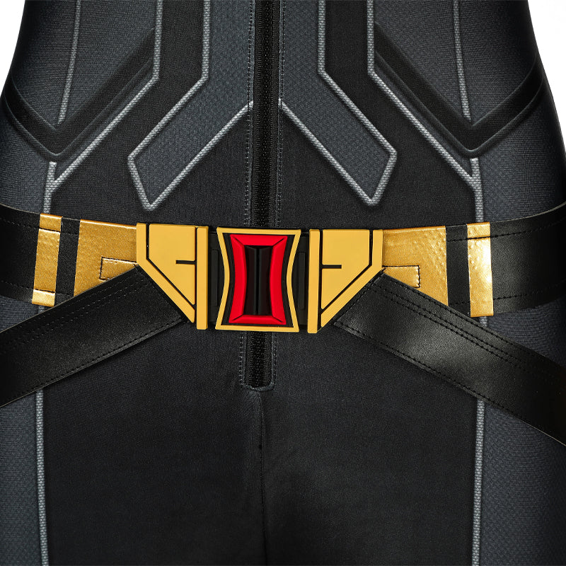 Black Widow Natasha Romanoff Black Suit Jumpsuit Cosplay Costumes