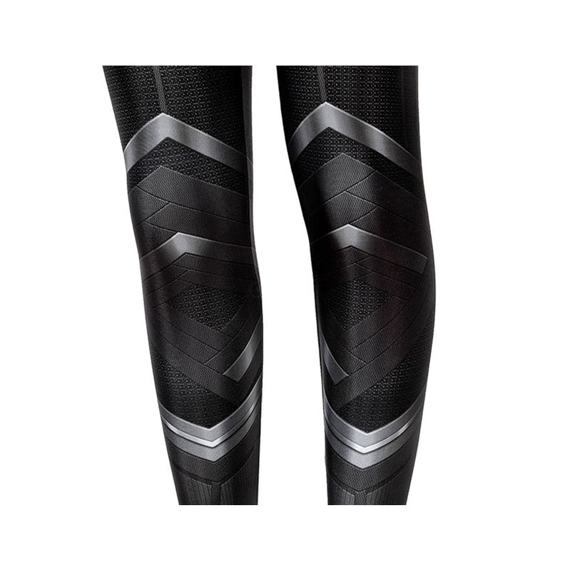 Black Panther Children Jumpsuit with Mask Cosplay Costume