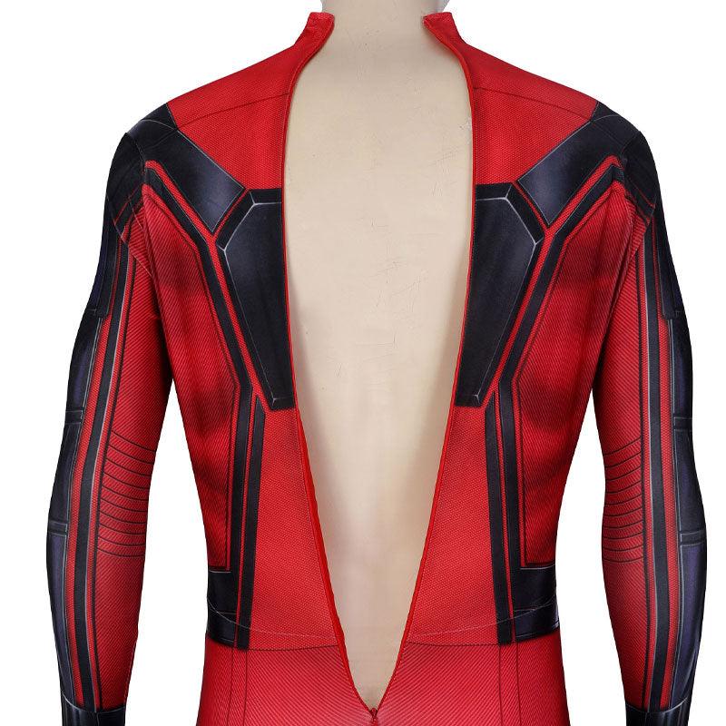 Spider-Man PS5 Crimson Cowl Suit Jumpsuit Cosplay Costume