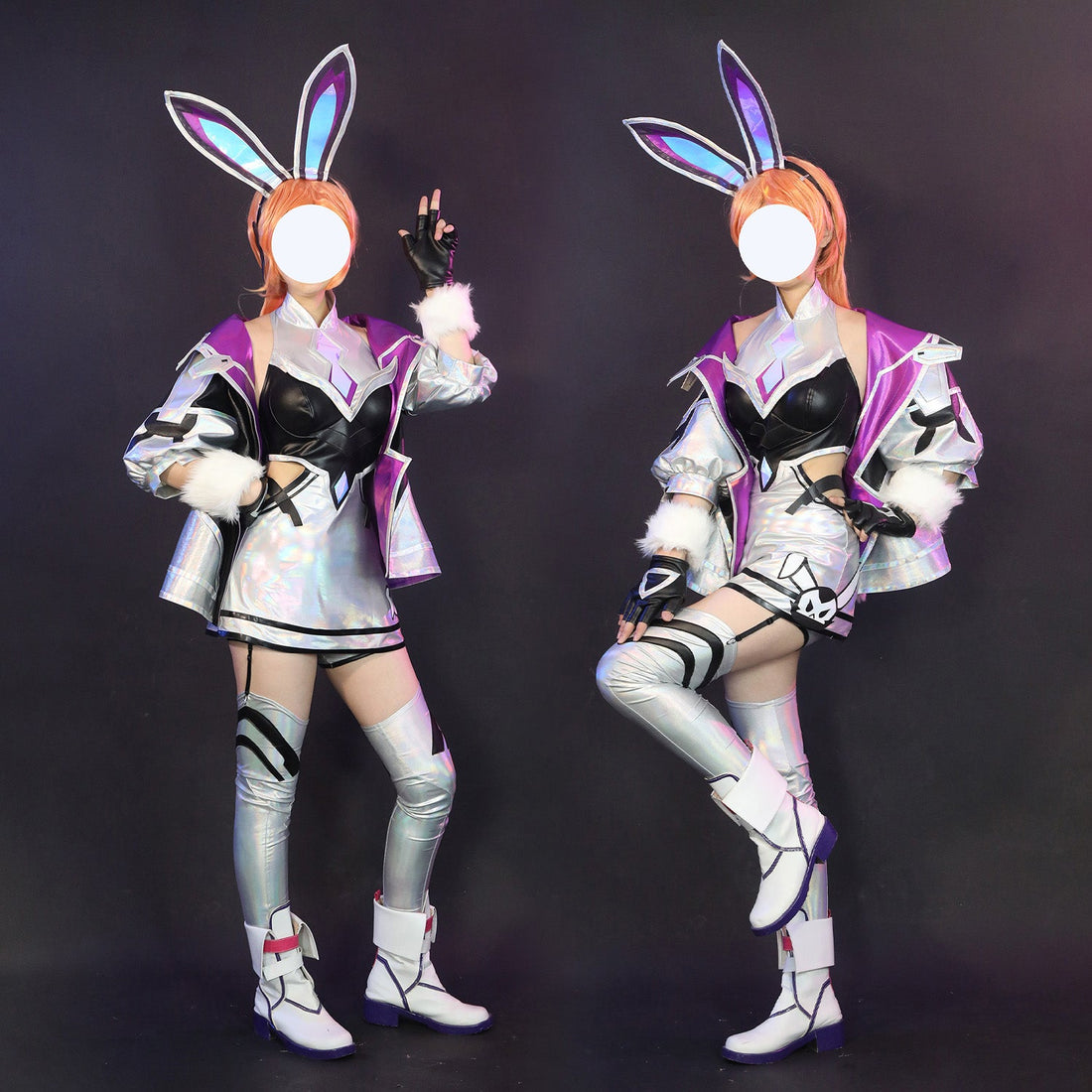 Game LOL Battle Bunny Miss Fortune Full Set Role Cosplay Costumes