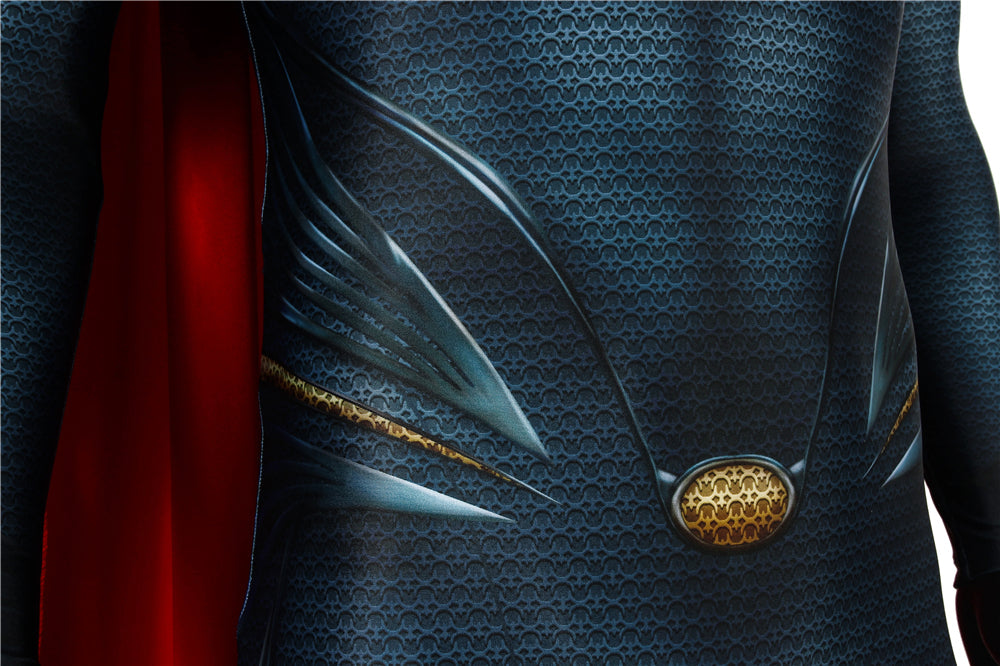 Superman Man of Steel Clark Kent Male Jumpsuit Cosplay Costumes