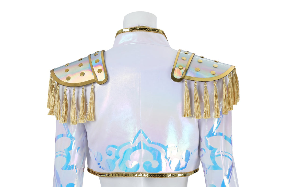 KPop Demon Hunters Mira White Stage Outfit Cosplay Costumes