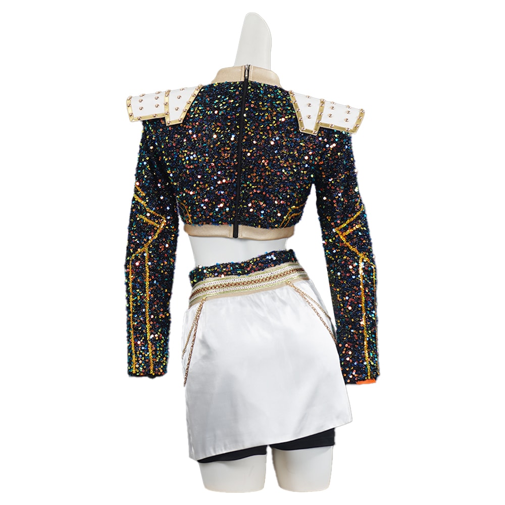 KPop Demon Hunters Rumi Zoey Mira Glitter Black Adult Kids Cosplay Costumes