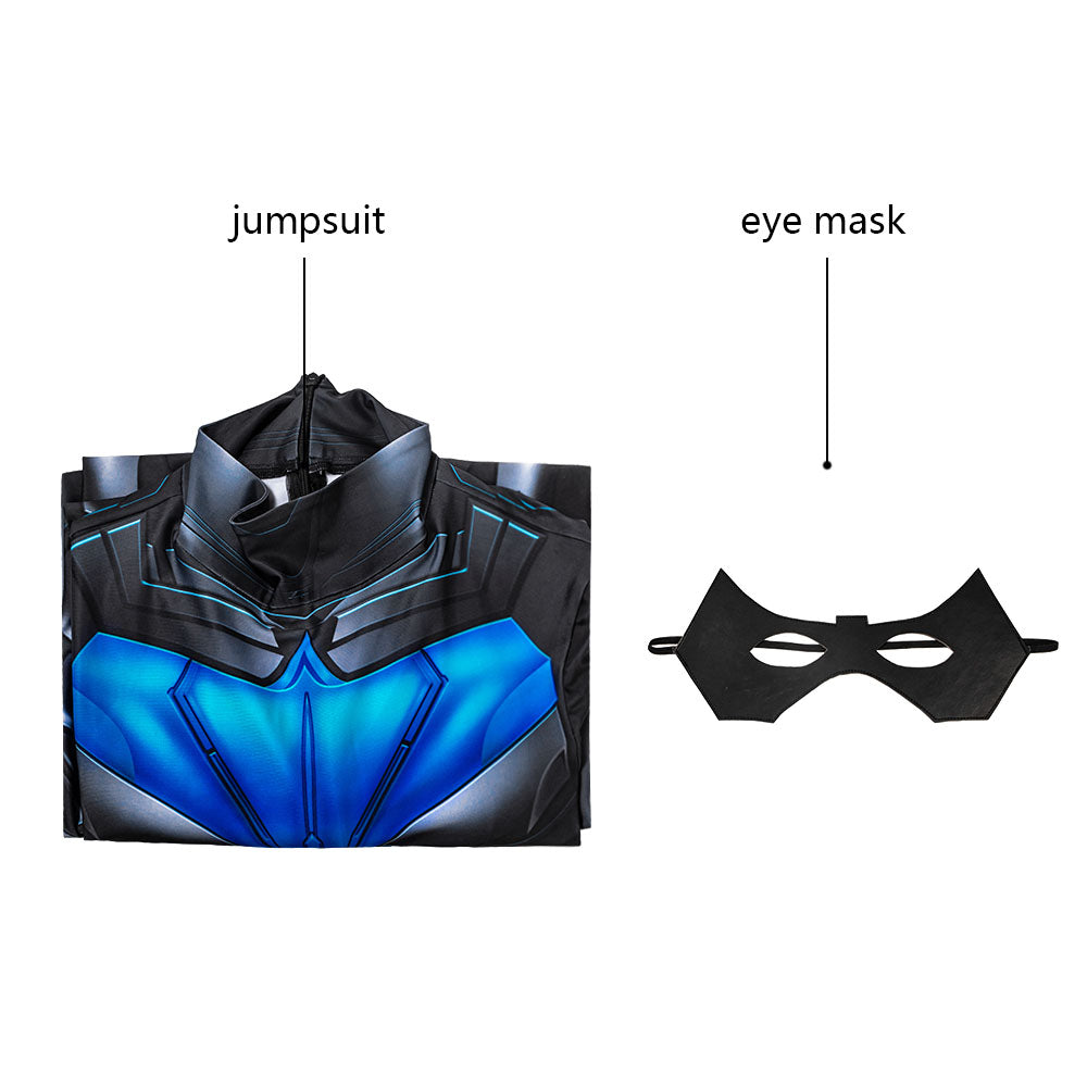 Batman Titans Season 2 Nightwing Male Jumpsuit Cosplay Costumes