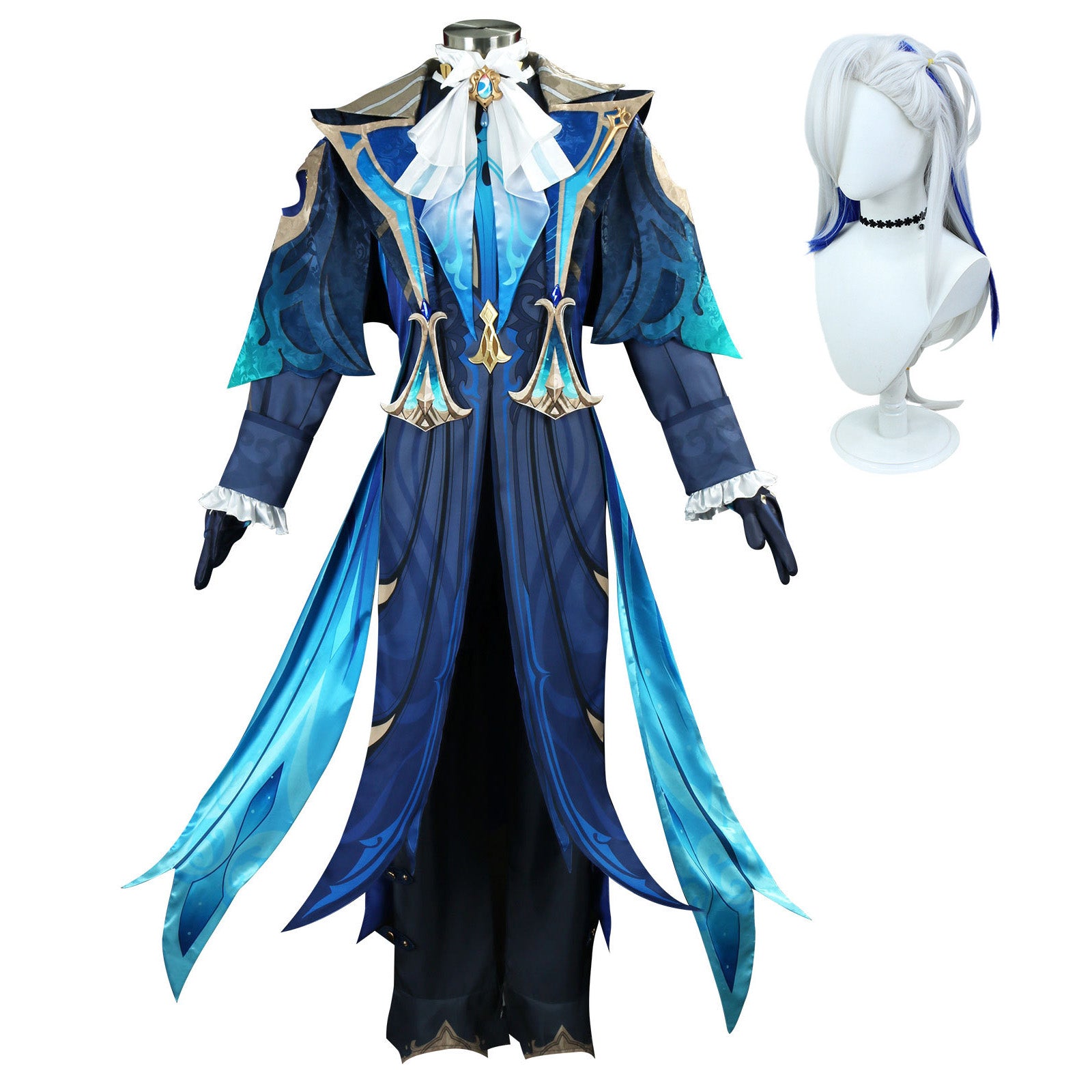 Genshin Impact Fontaine Judge Neuvillette Fullset Cosplay Costumes