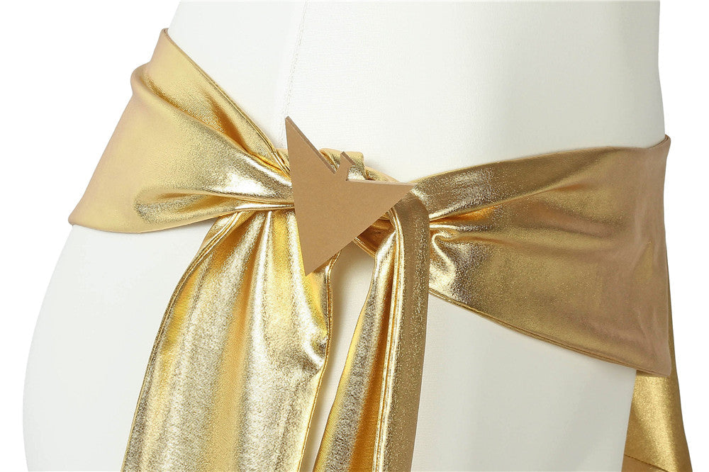 X-Men White Phoenix Jean Grey Gold and White Jumpsuit Cosplay Costumes