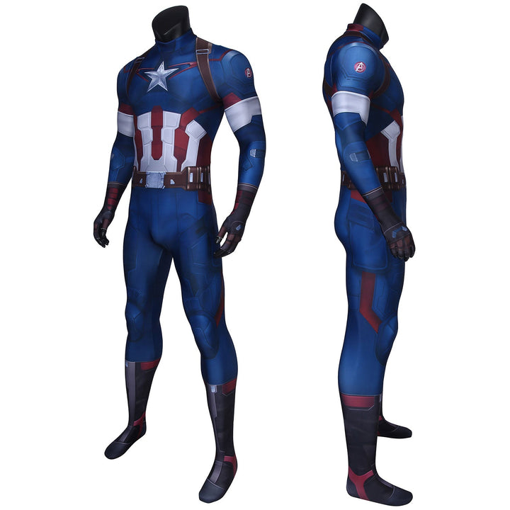 Avengers 2 Age of Ultron Captain America Steven Rogers Jumpsuit Costumes