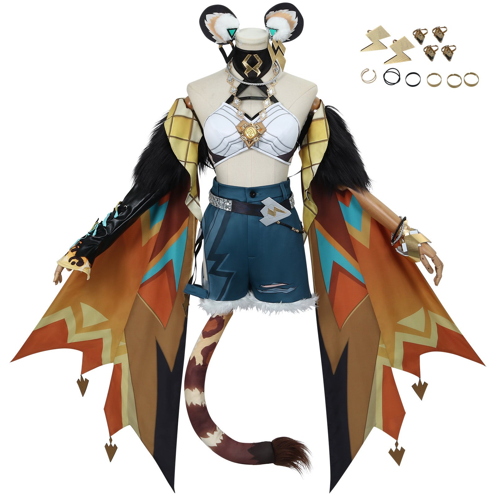 Genshin Impact Xilonen Natlan Ardent Flames Forge The Soul‌ Cosplay Costumes