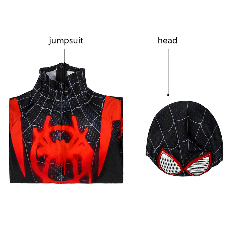 Spider-Man Into the Spider-Verse Miles Morales Kids Jumpsuit Costumes