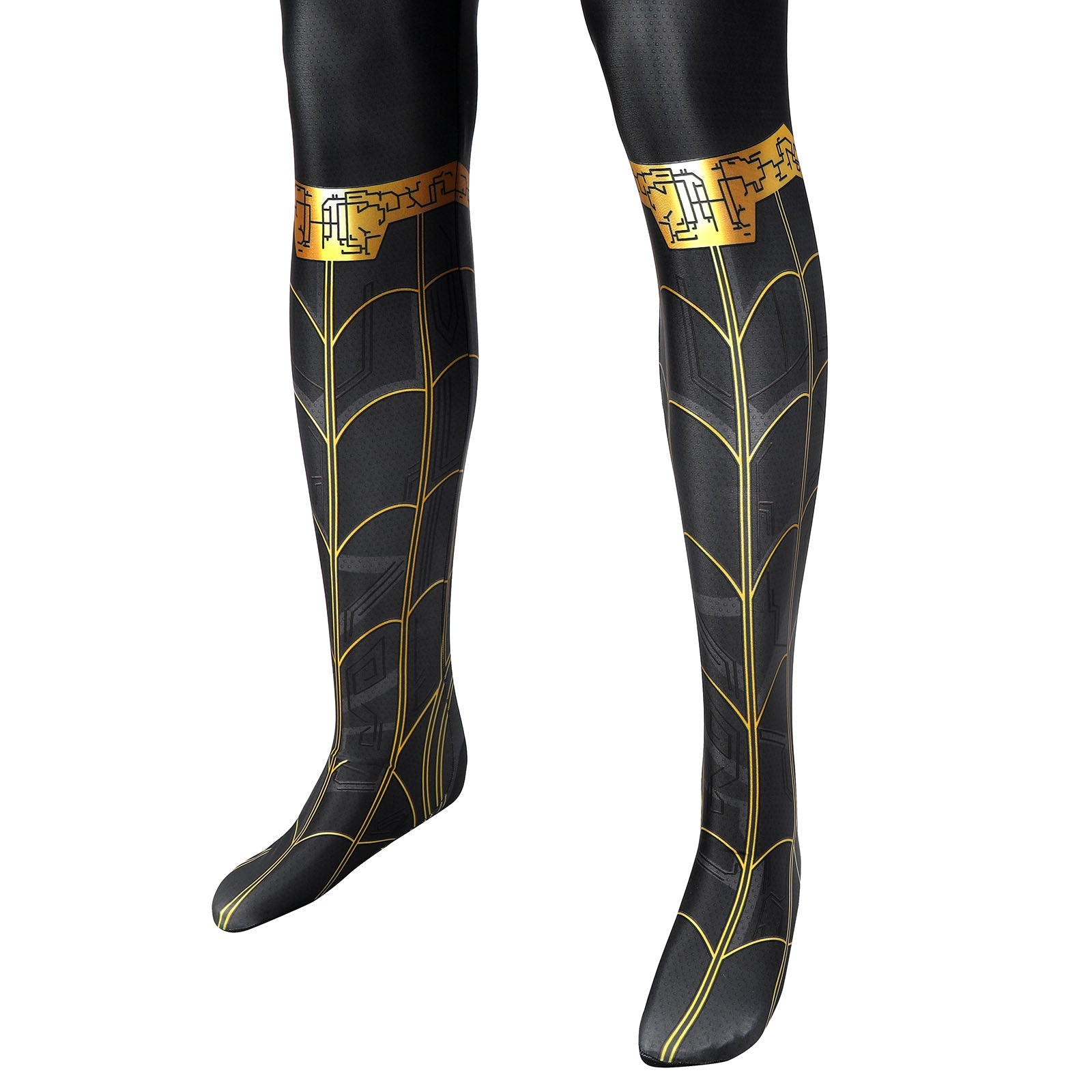 Spider-Man 3 No Way Home Peter Parker Black Gold Suit Jumpsuit Costumes