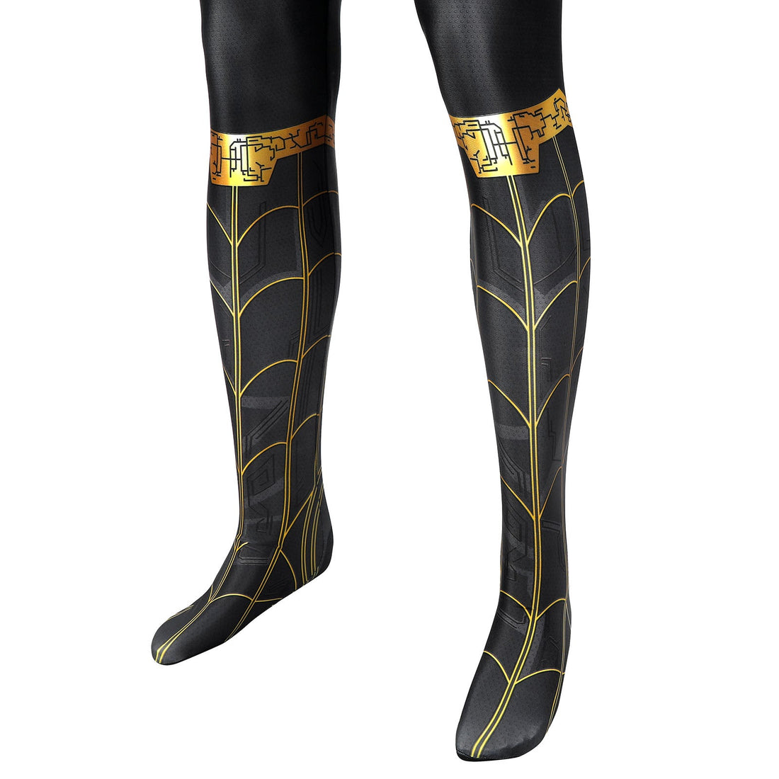 Spider-Man 3 No Way Home Peter Parker Black Gold Suit Jumpsuit Costumes