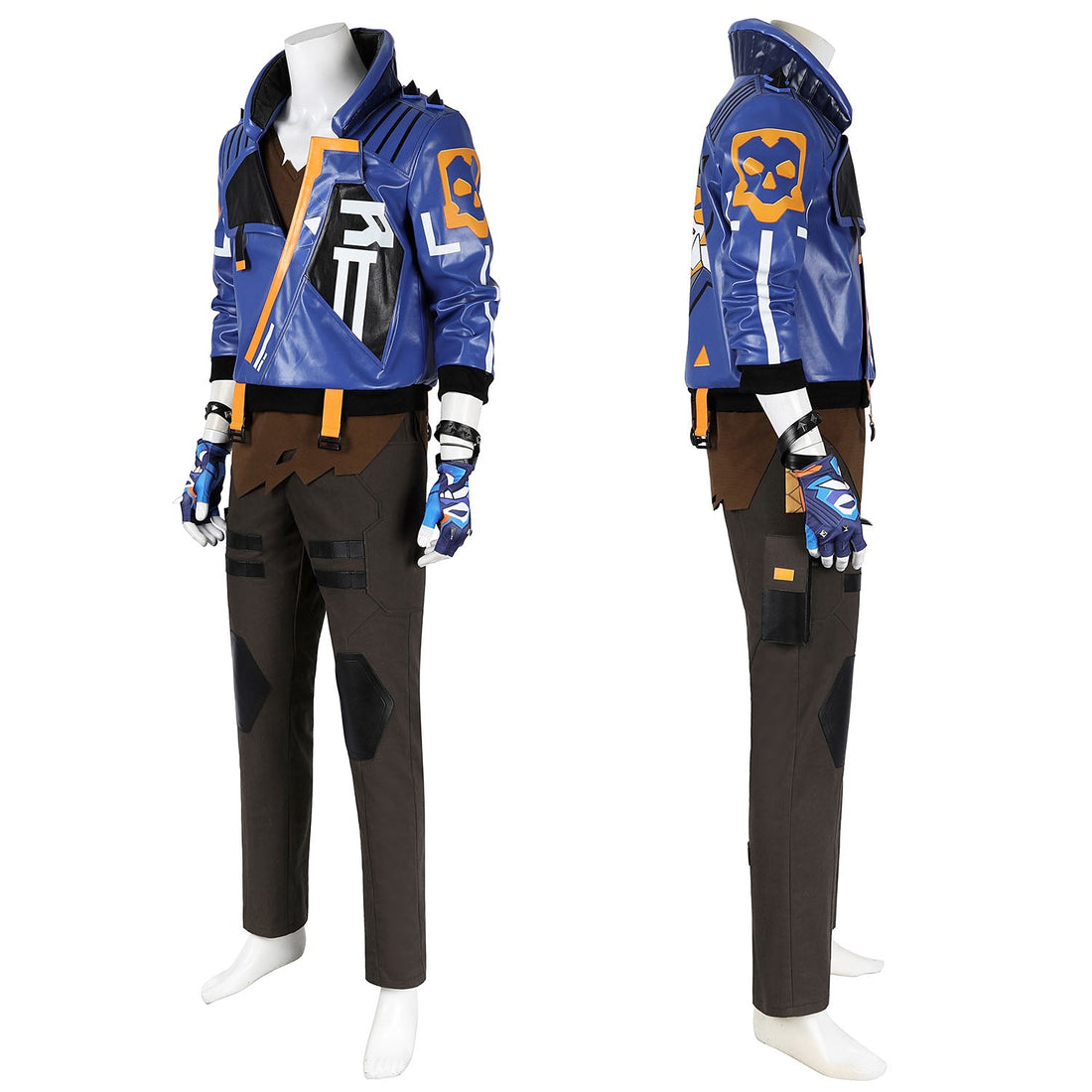 Valorant Yoru Outfit Male Leather Cosplay Costumes