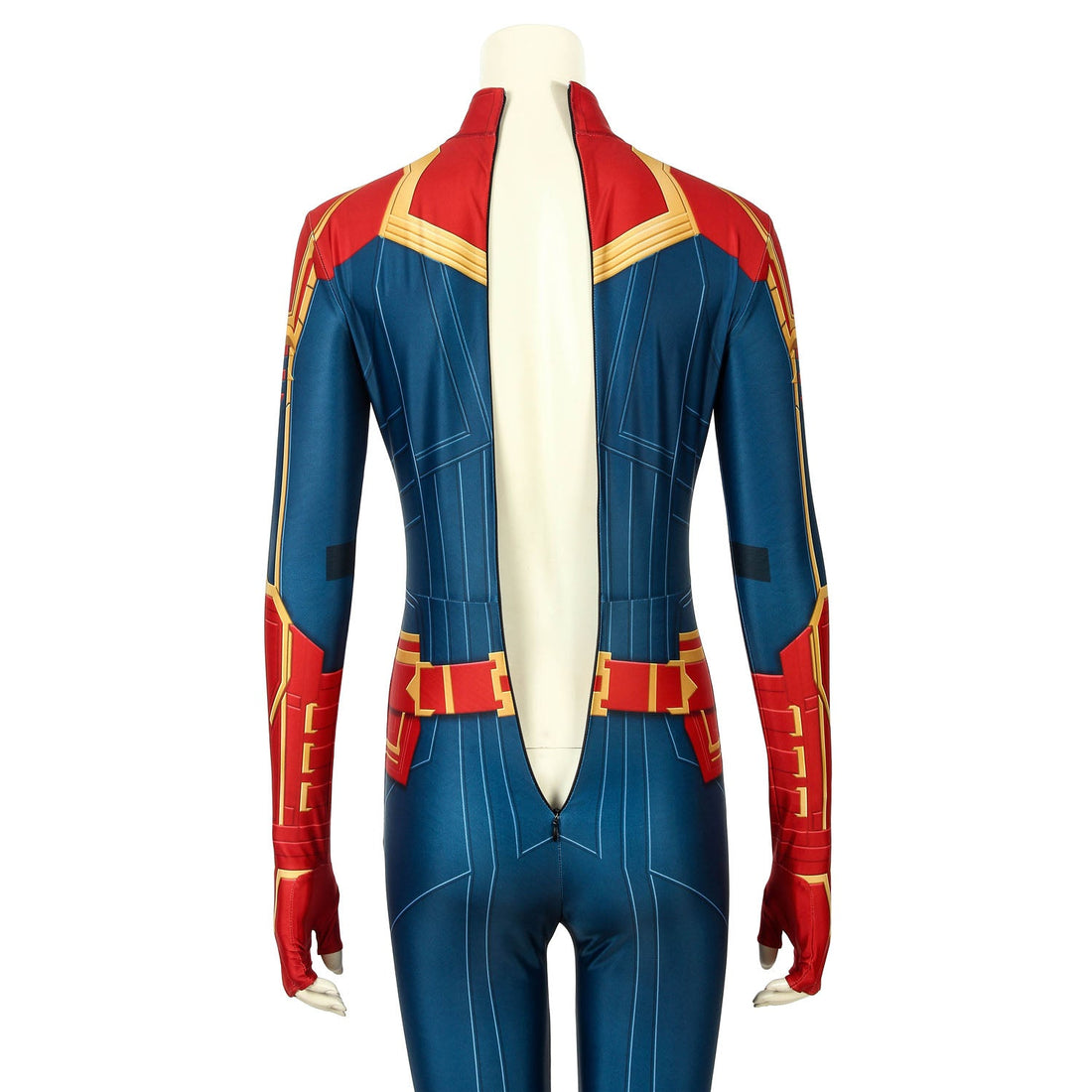Captain Marvel Carol Danvers Female Jumpsuit with Headgear Costumes