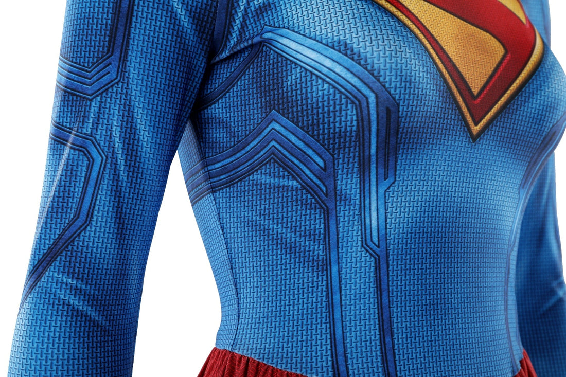 Supergirl Kara Zor-El Jumpsuit Superwoman Cosplay Costumes