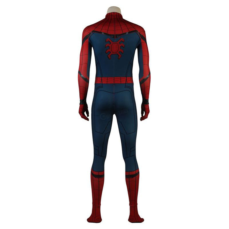 Spider-Man Homecoming Peter Parker Jumpsuit Elastic Force Cosplay Costume