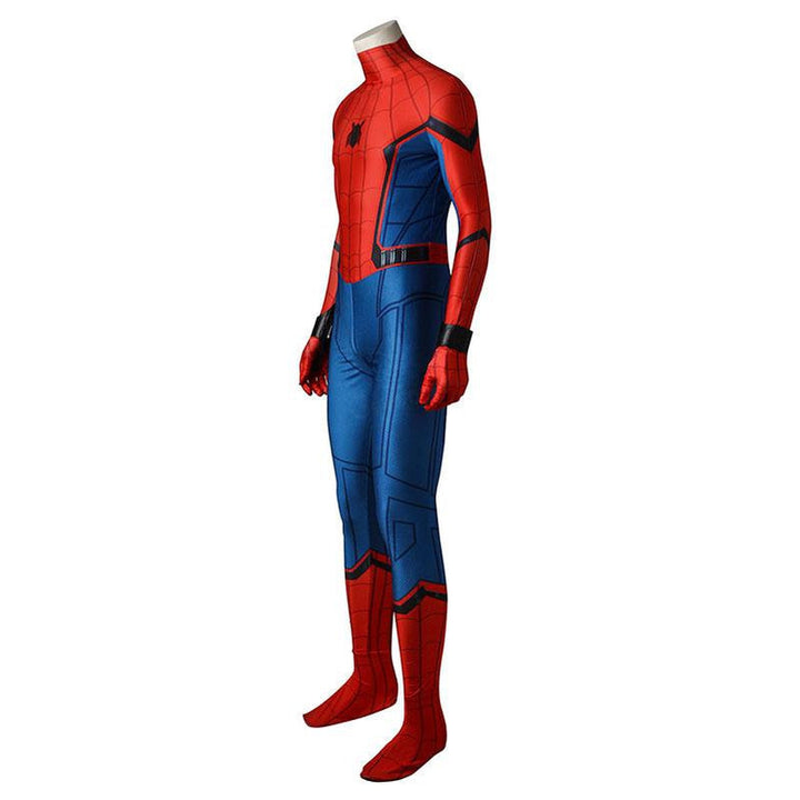 Spider-Man Homecoming Peter Parker Jumpsuit with Bracers Cosplay Costume