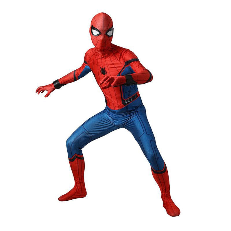 Spider-Man Homecoming Peter Parker Jumpsuit with Bracers Cosplay Costume