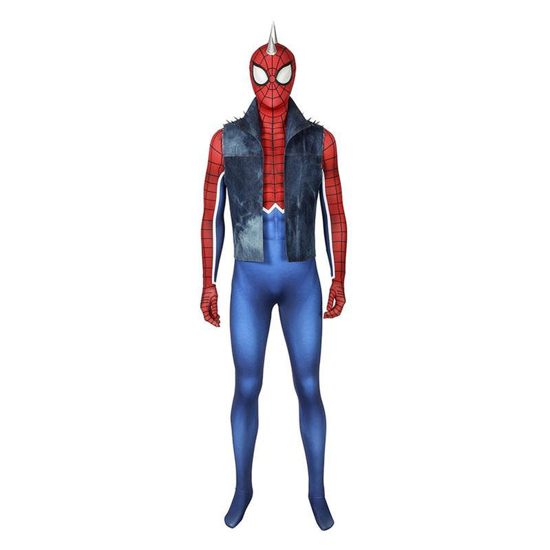 Spider-Man PS4 Peter Parker Jumpsuit Punk Jacket Cosplay Costume