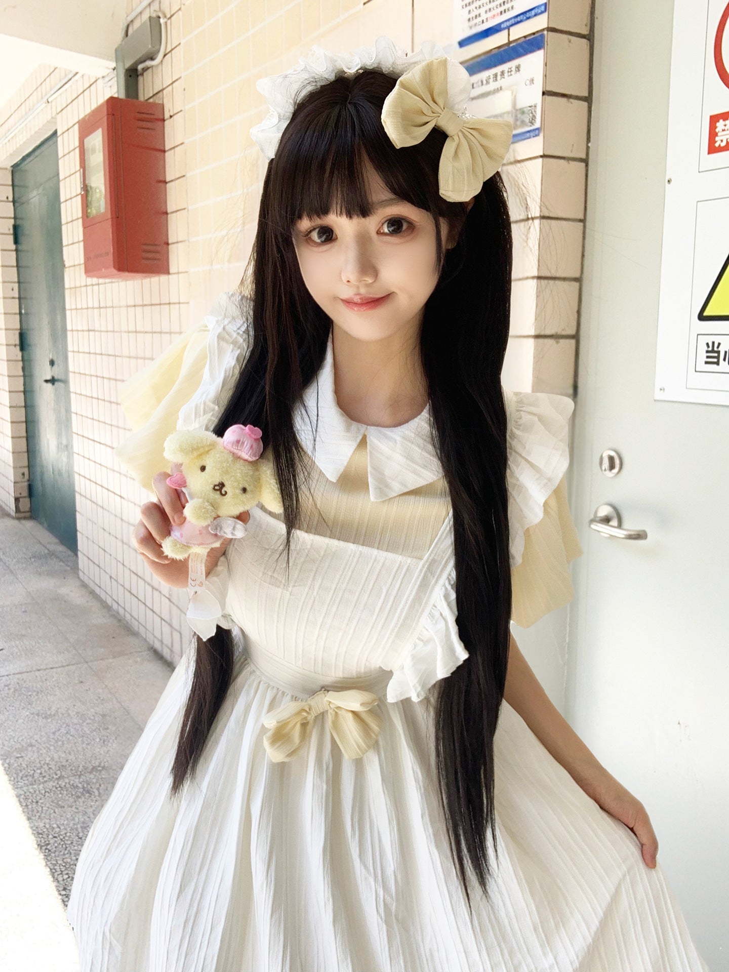 Classic Maid Outfit Long Dress Plus Size Crossdress Cosplay Costume