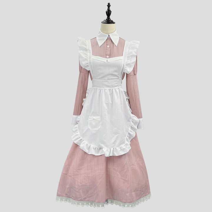 Traditional Britain Long Maid Outfit Plus Dress Cosplay Costume