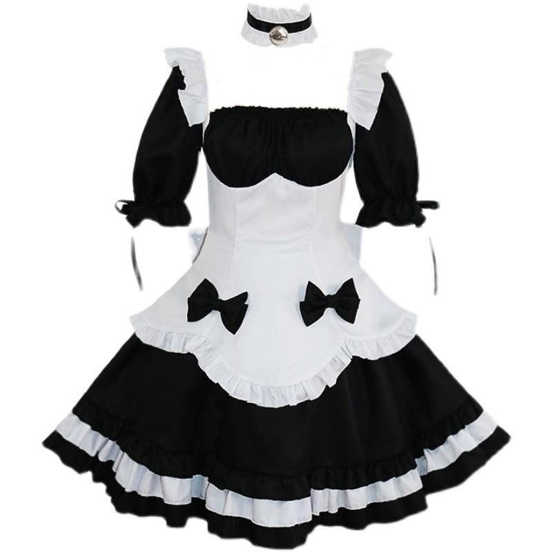 Miracle Nikki Black White Maid Outfit Dress Game Cosplay Costume