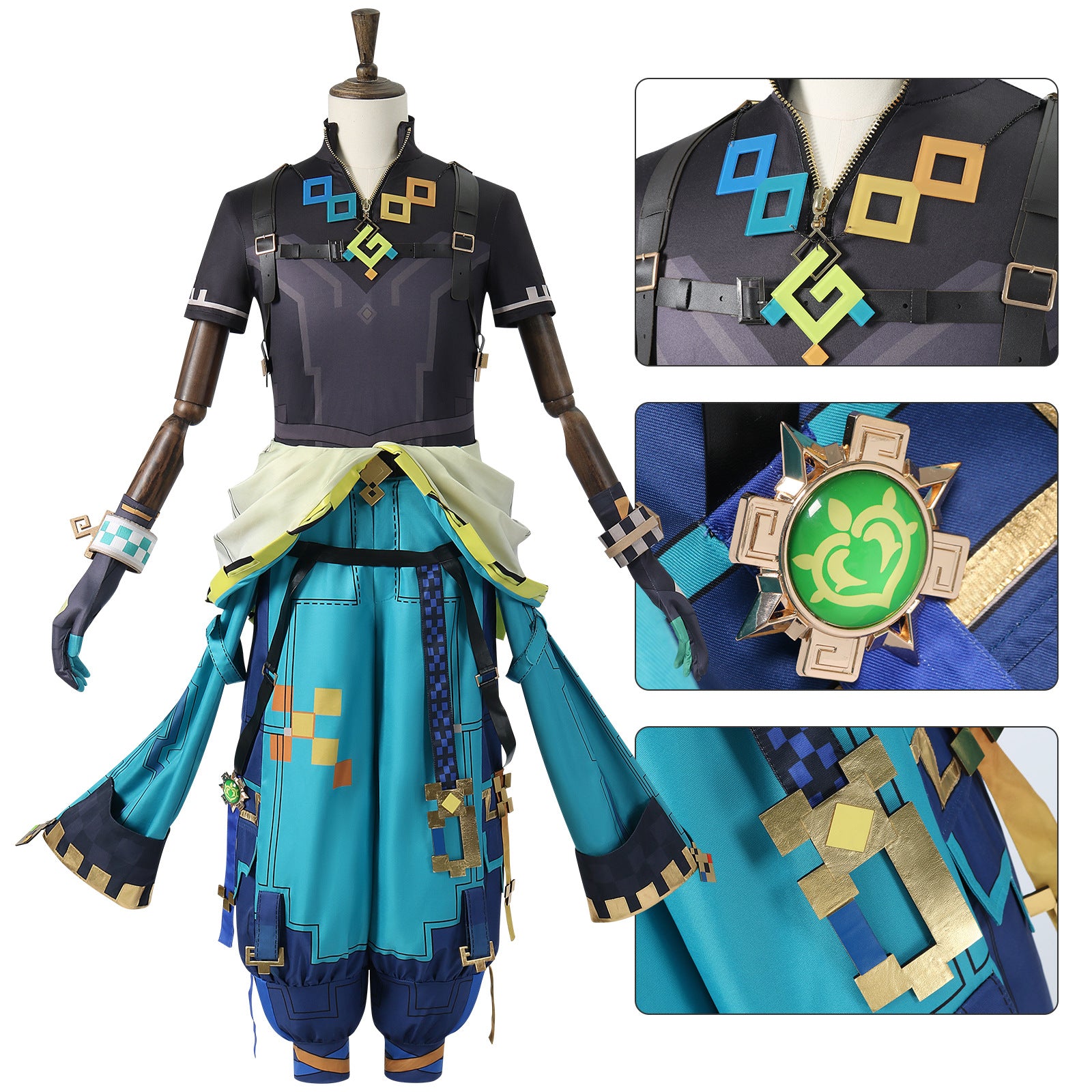 Game Genshin Impact Natlan Kinich New Rolo Fullset Cosplay Costumes