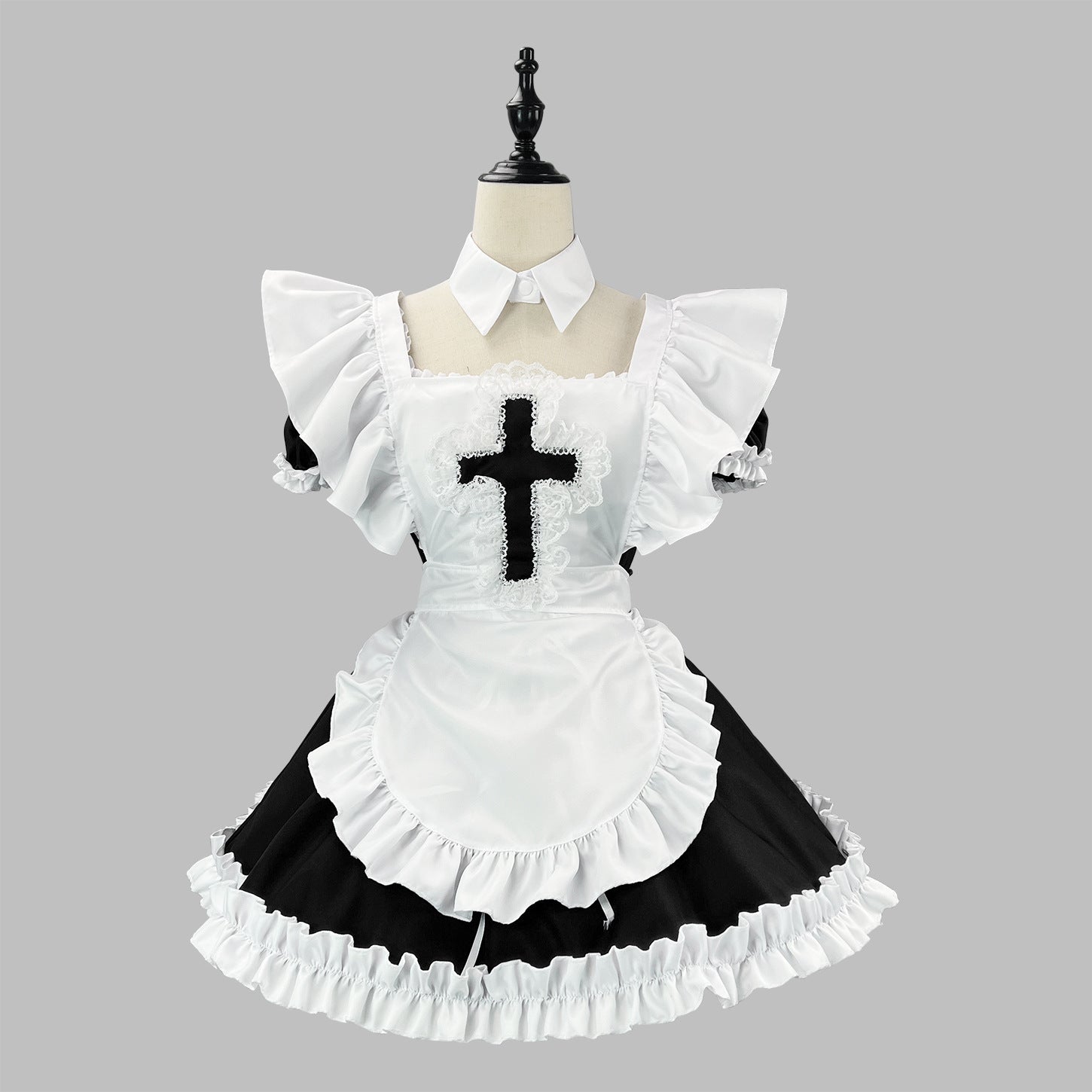 Classic Short Sleeves Maid Outfit Plus Lolita Cosplay Costume