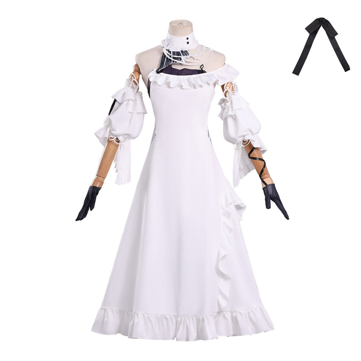Wuthering Waves Phrolova White Moonlight Gown Cosplay Costumes