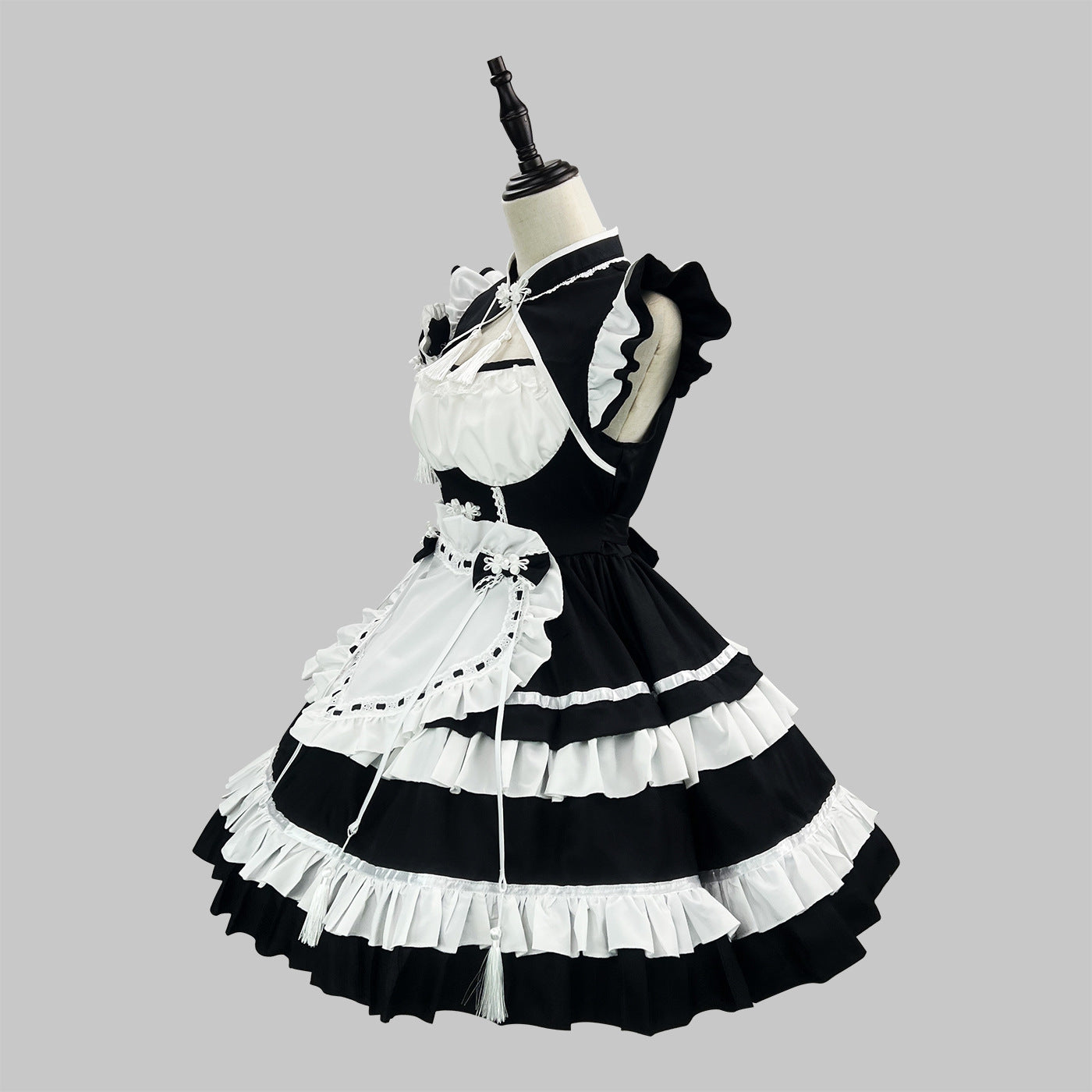 Chinese Cheongsam New Year Lolita Maid Outfit Cosplay Costume