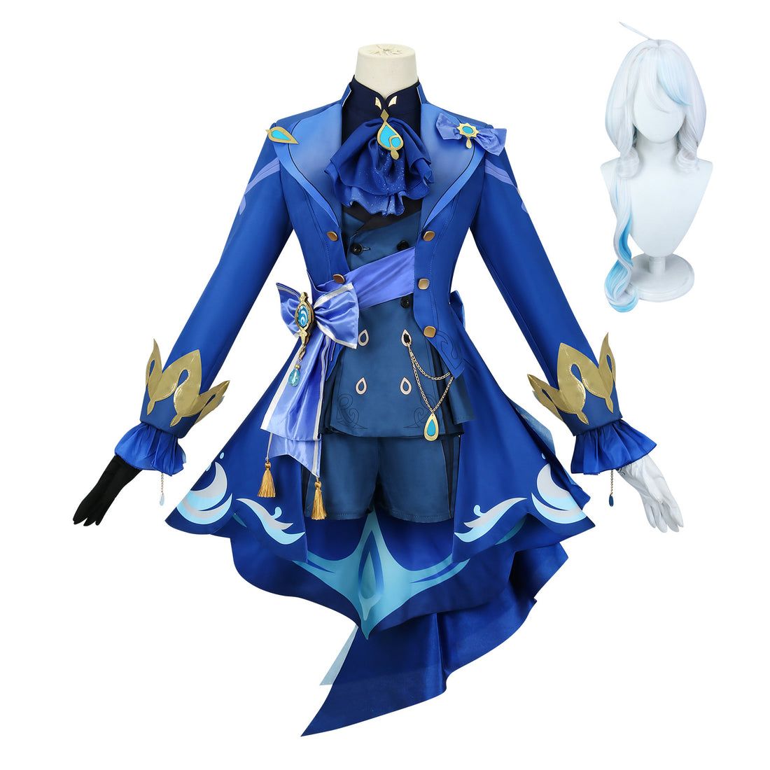 Genshin Impact Focalors Furina de Fontaine Black Cosplay Costumes