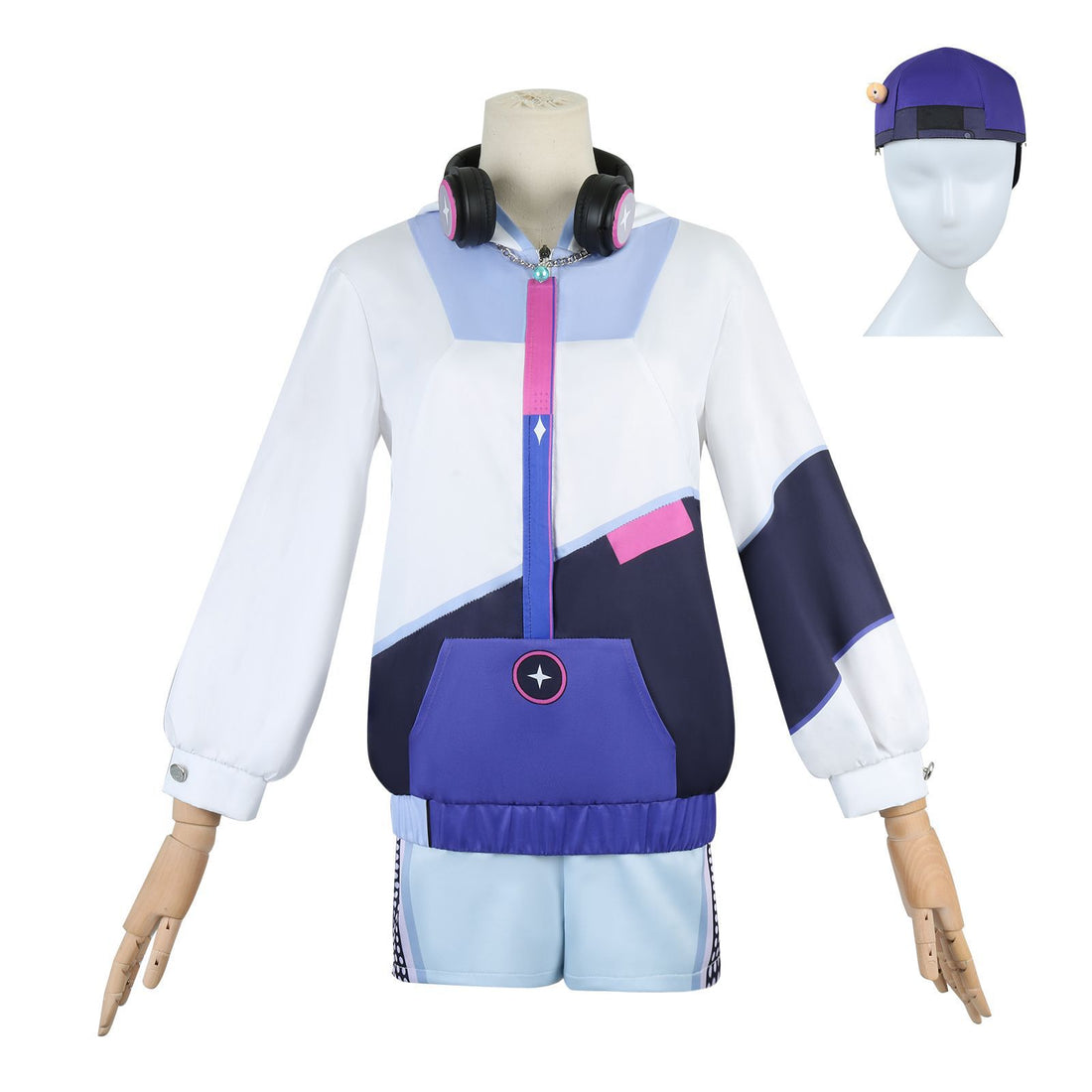 Game Genshin Impact ANTA X Qiqi Jacket Fullset Cosplay Costumes