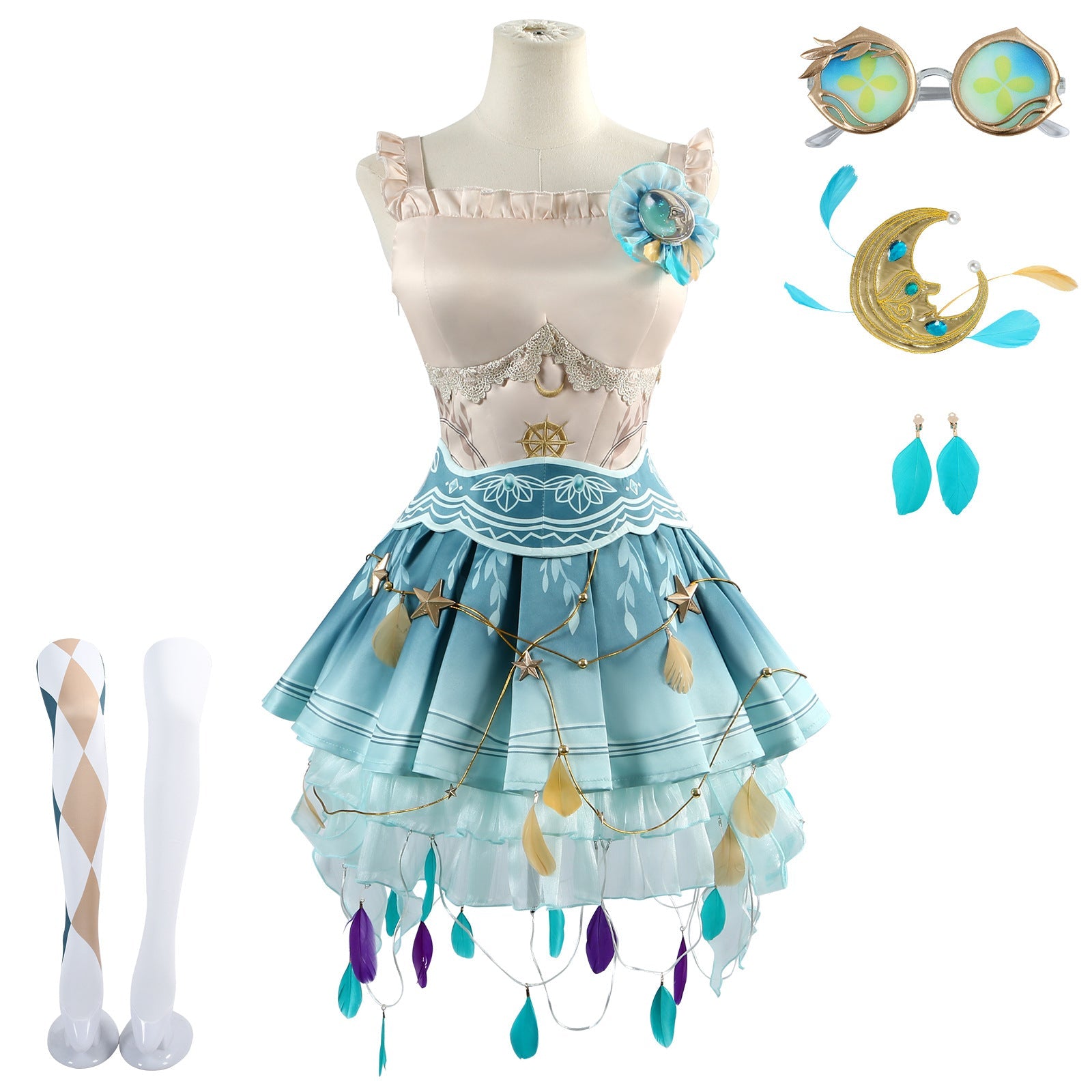 Identity V Dancer Margaretha Zelle Drifting Moonlight Cosplay Costume