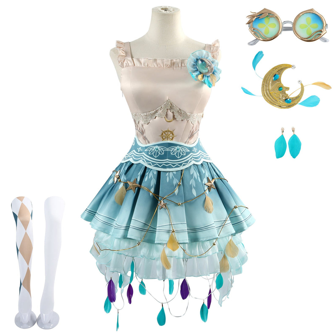 Identity V Dancer Margaretha Zelle Drifting Moonlight Cosplay Costume