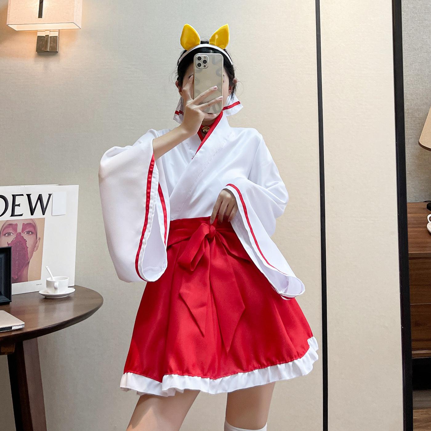 Inu Boku Secret Service Shirakiin Ririchiyo Kimono Maid Outfit Costume