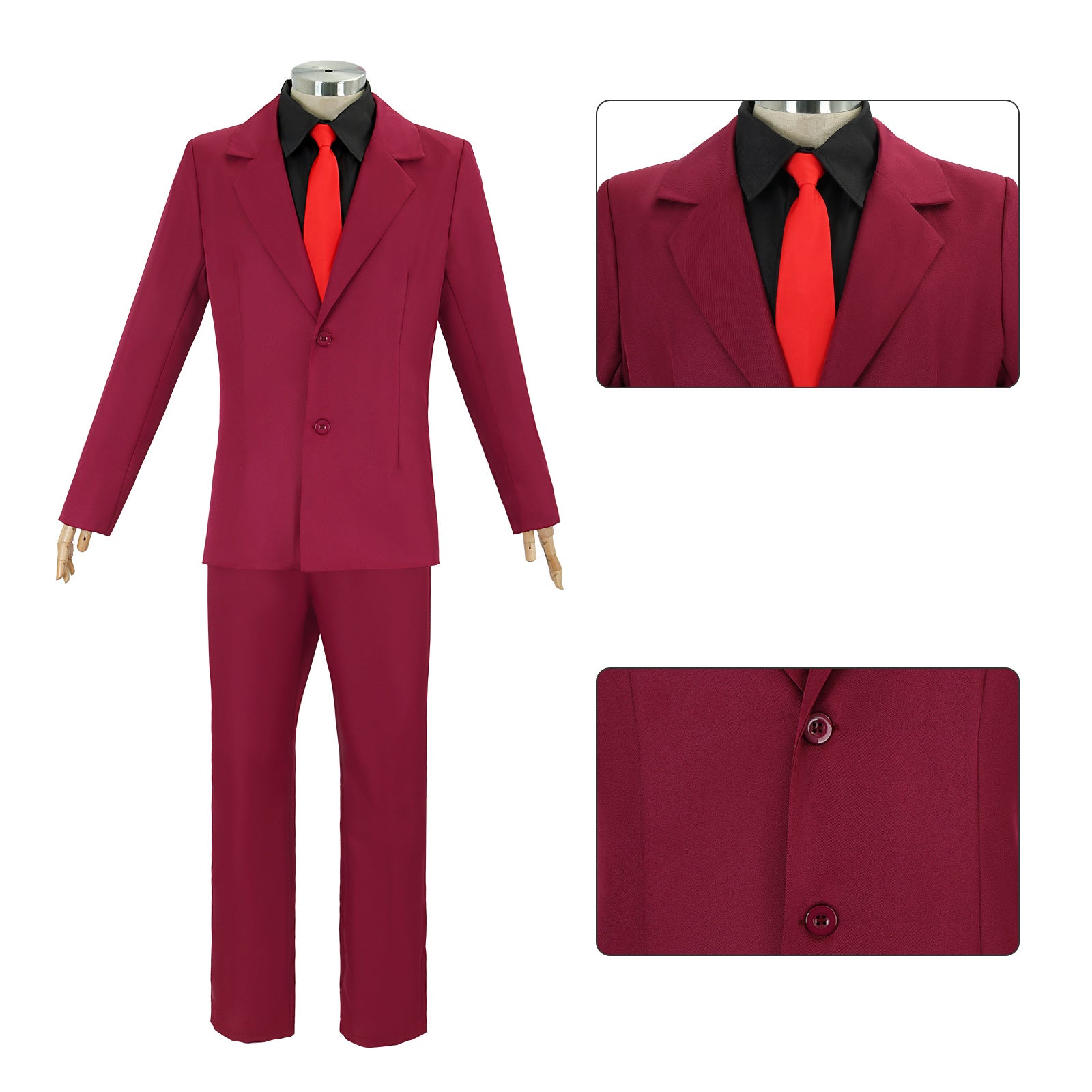 Anime Navigation Wano Country Vinsmoke Sanji Red Suit Cosplay Costumes