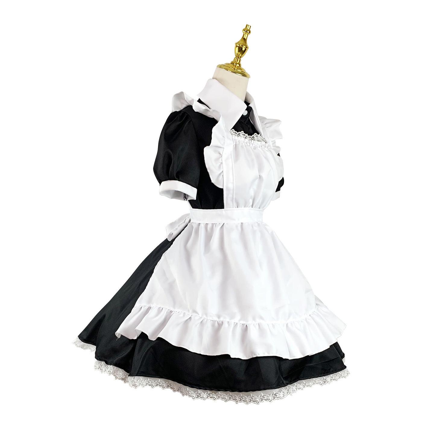 Coffee Waitress Plus Size Maid Outfit Dress Fancy Cosplay Costume