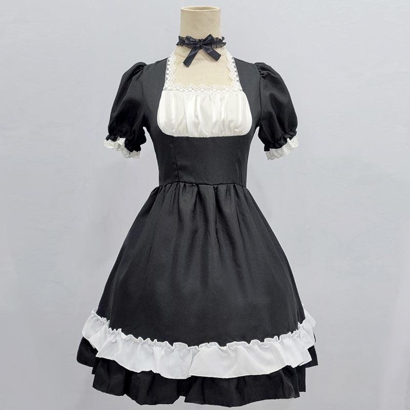 Original Black Cute Cat Maid Outfit Fancy Dress Cosplay Costume