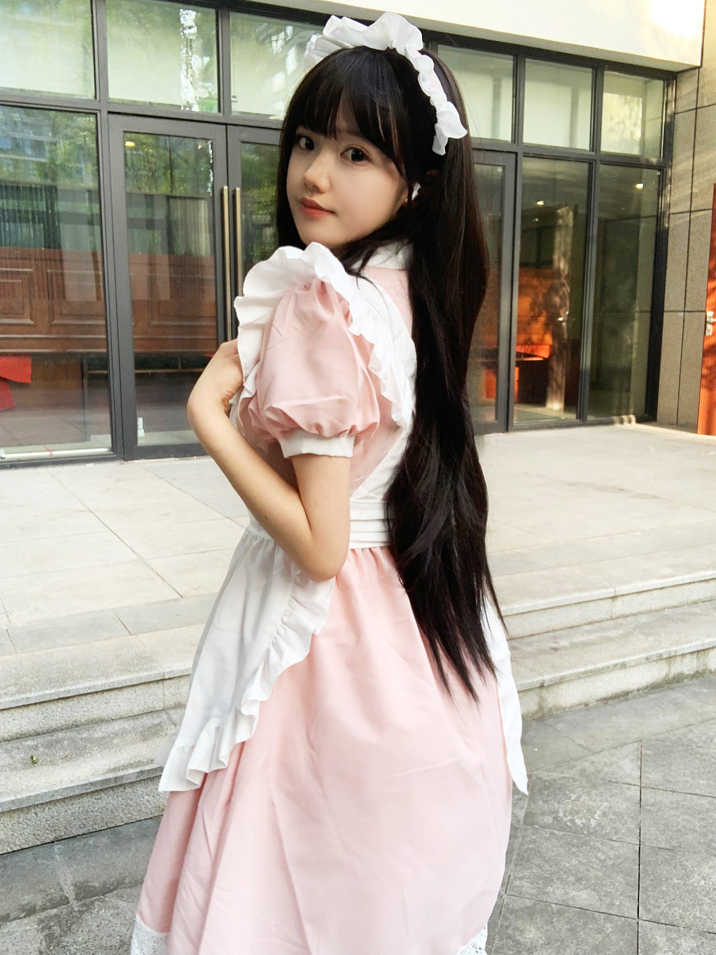 Queen Crown British Maid Outfit Long Dress Plus Cosplay Costume