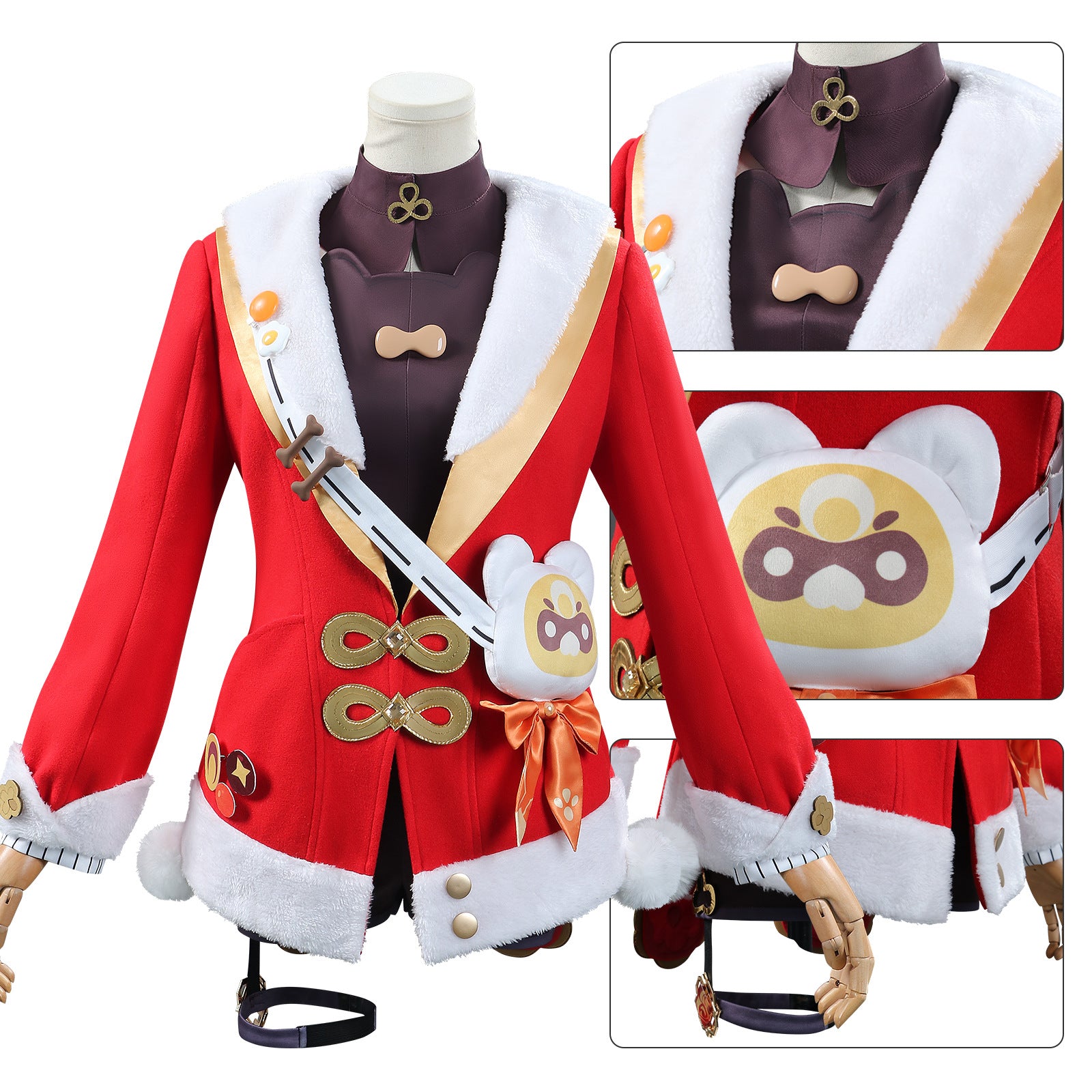 Genshin Impact Lantern Rite Xiangling Christmas Cosplay Costumes