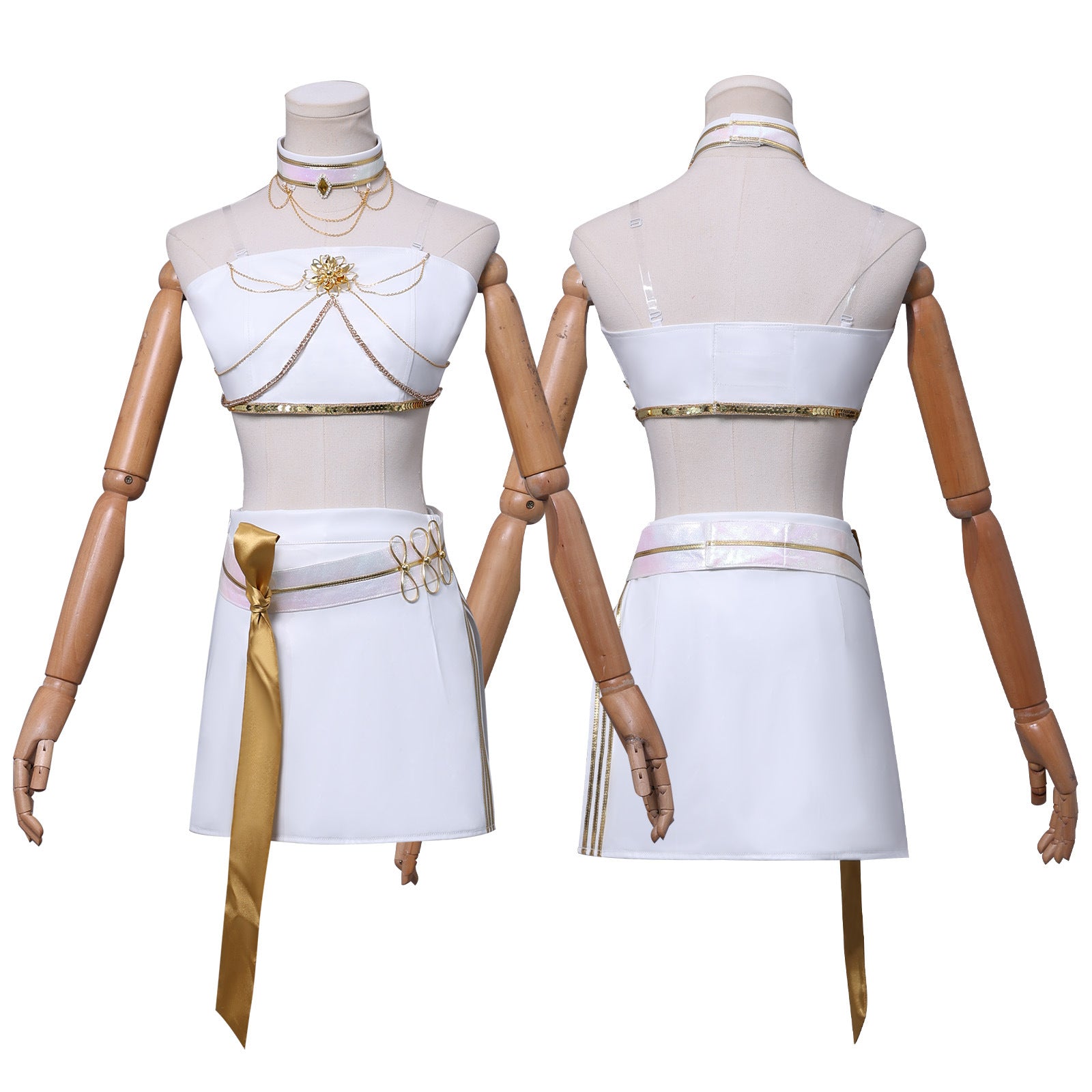 KPop Demon Hunters Mira White Outfit Adult Kids Cosplay Costumes