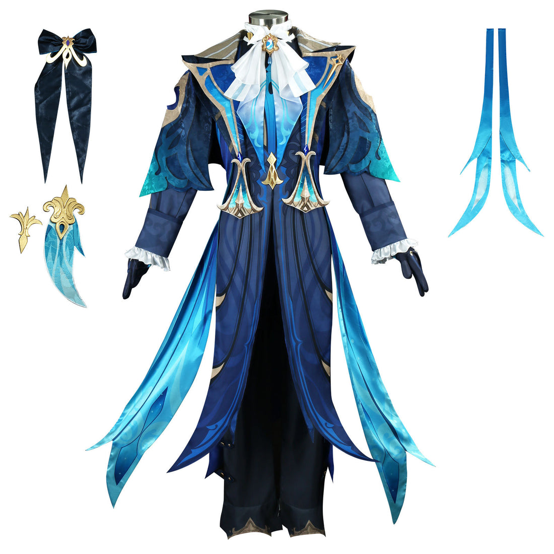 Genshin Impact Fontaine Judge Neuvillette Fullset Cosplay Costumes