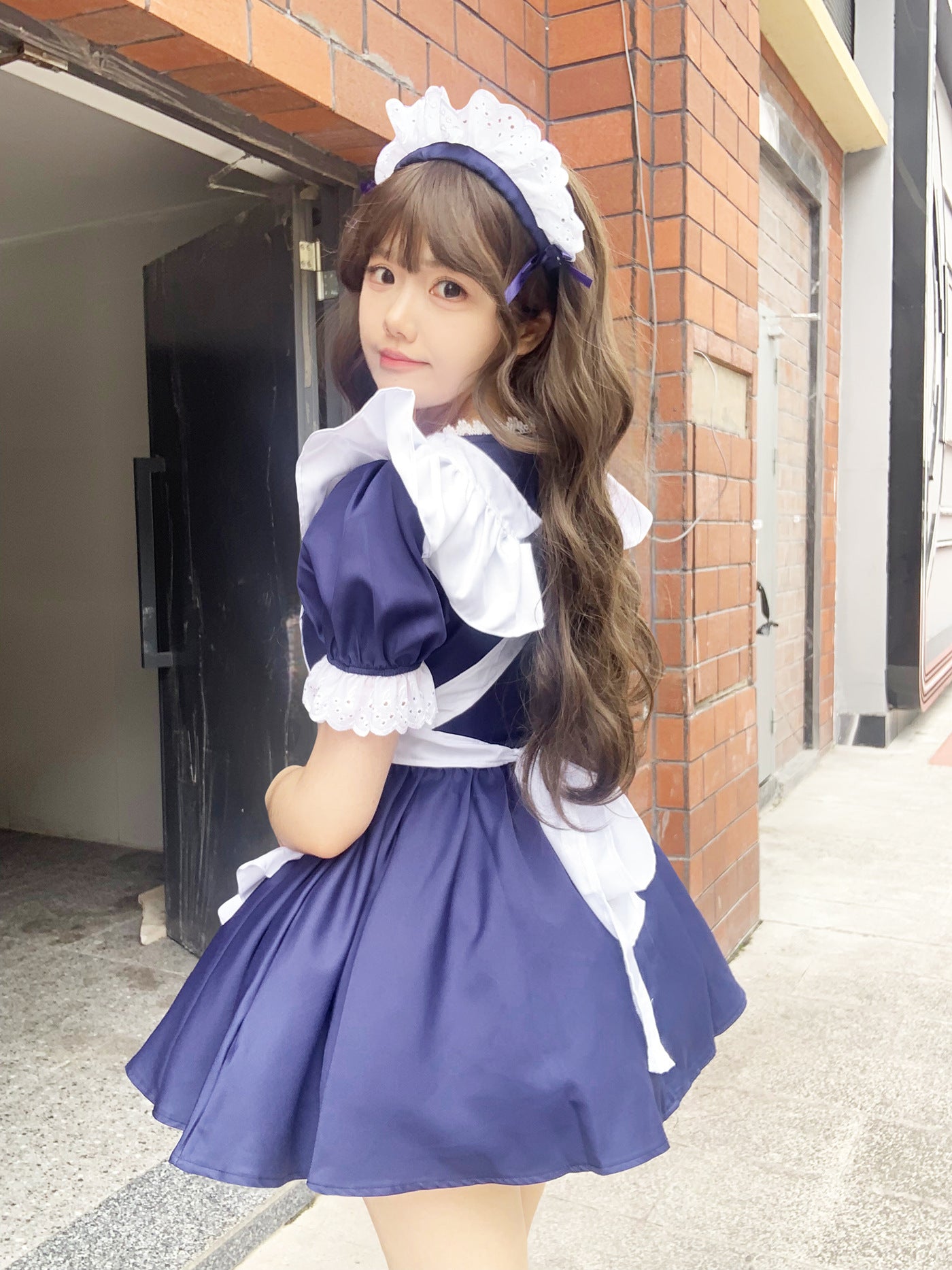 Alice Classic Angel Lolita Dress Maid Outfit Cosplay Costume